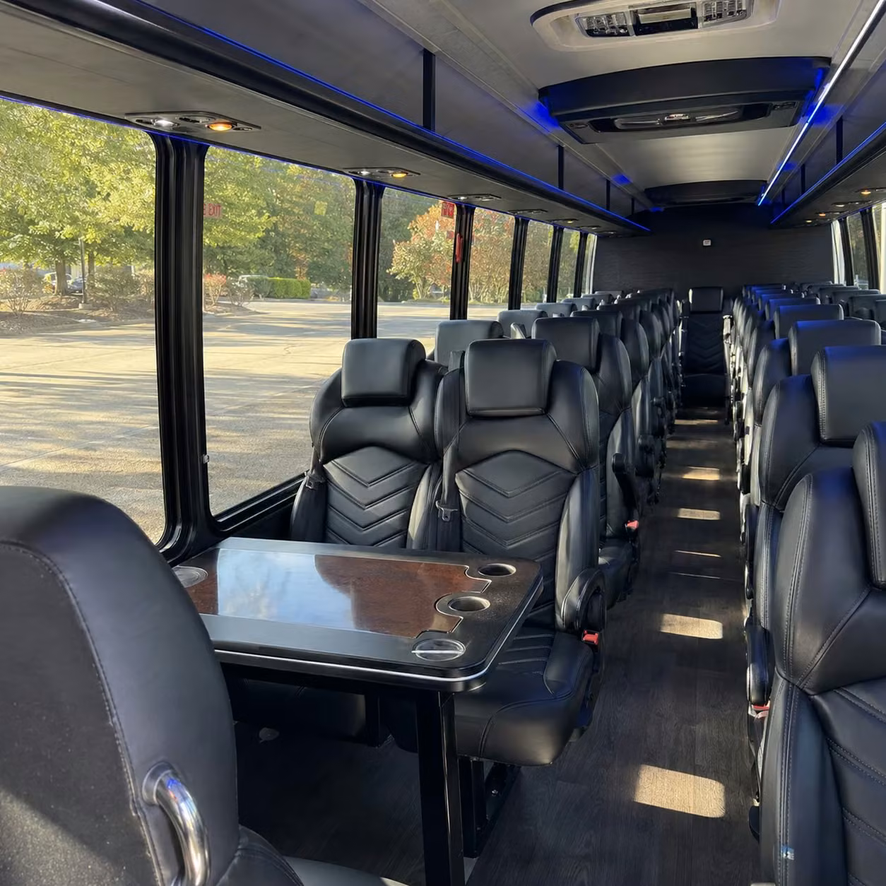 25 passenger minibus interior