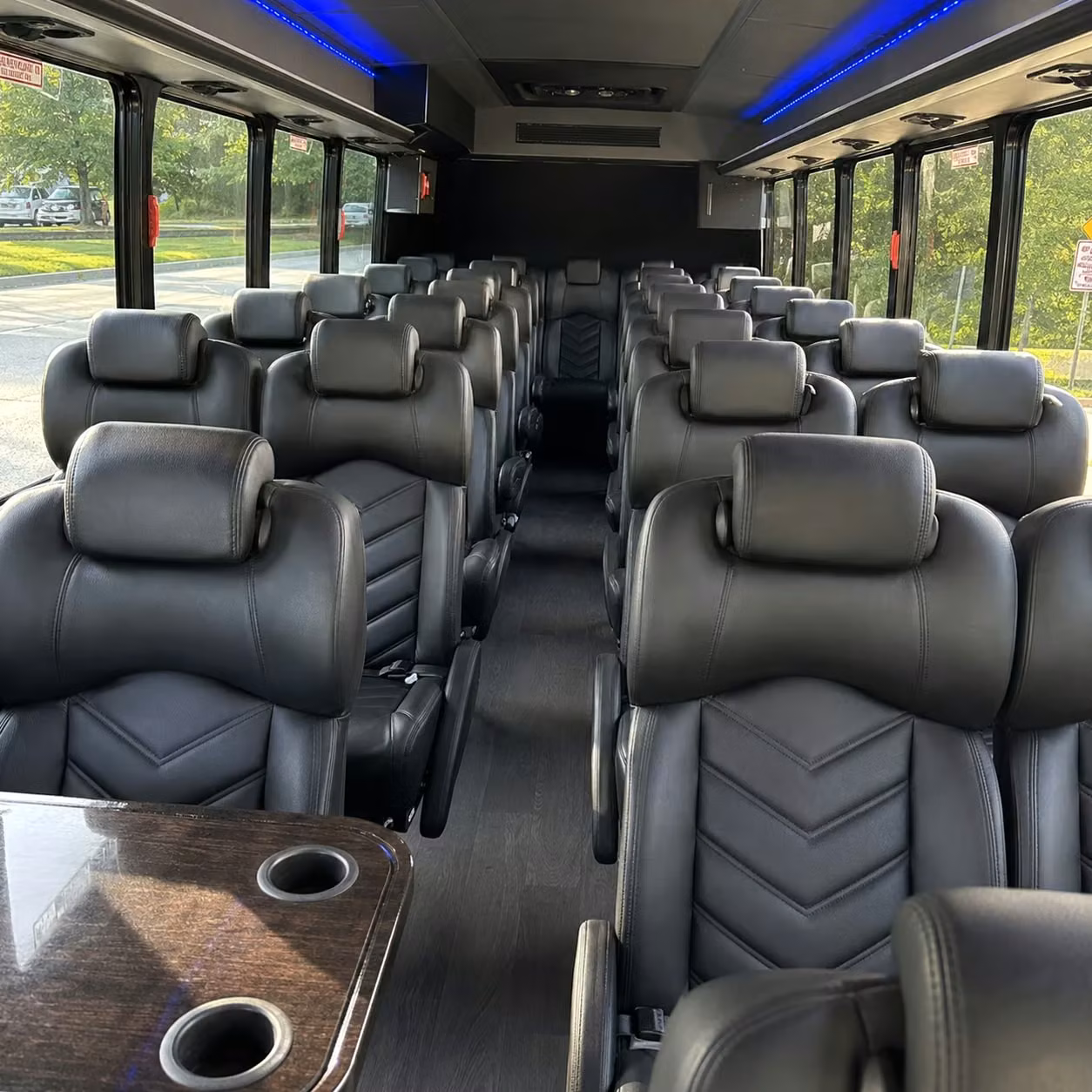 28 passenger minibus interior