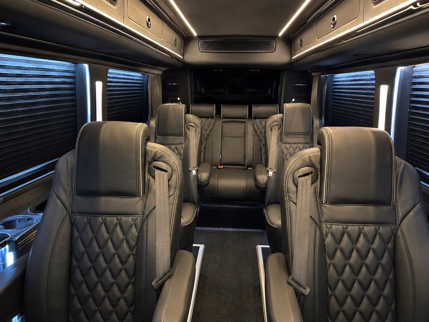 sprinter van with driver inside